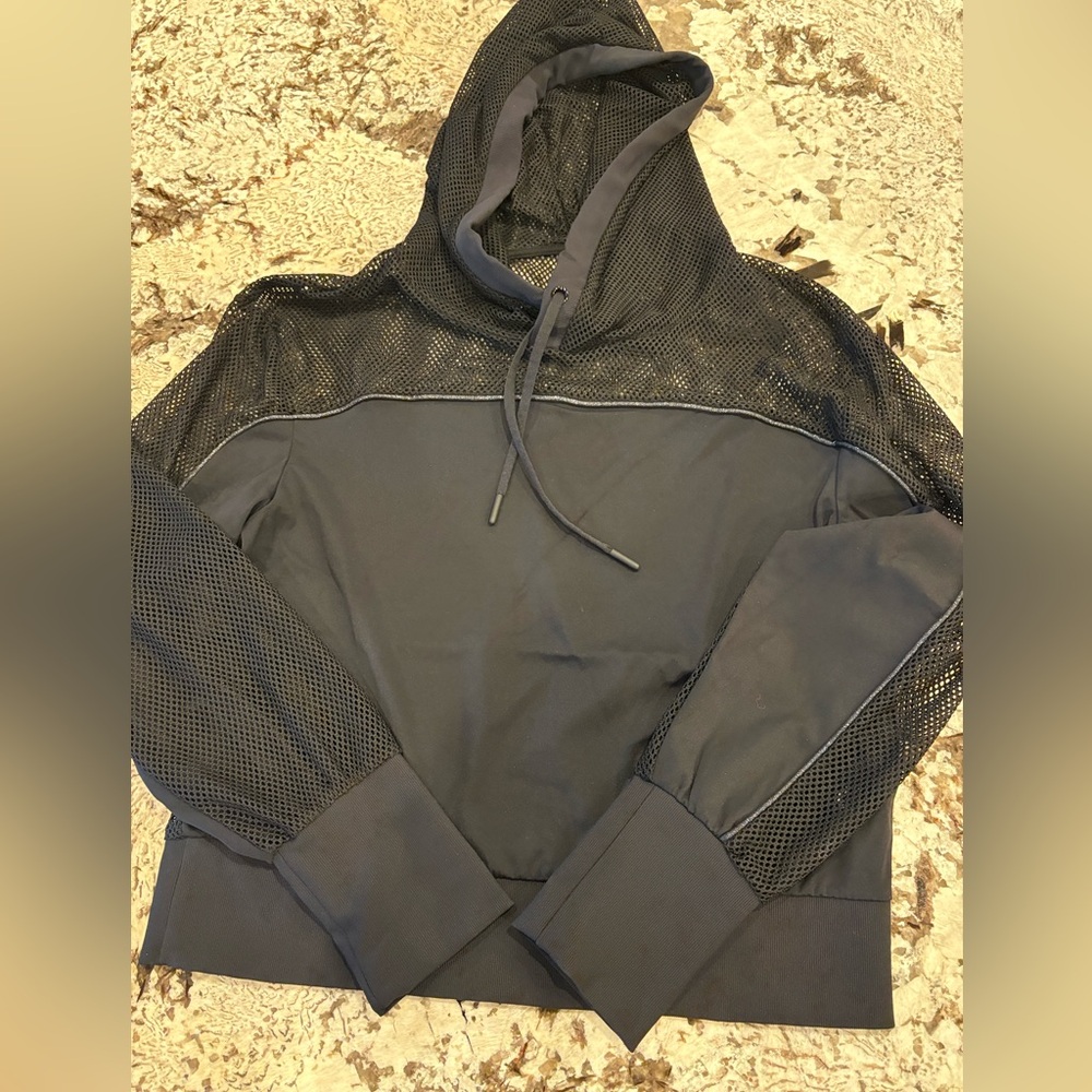 Zyia Active Black Mesh Winner Hoodie